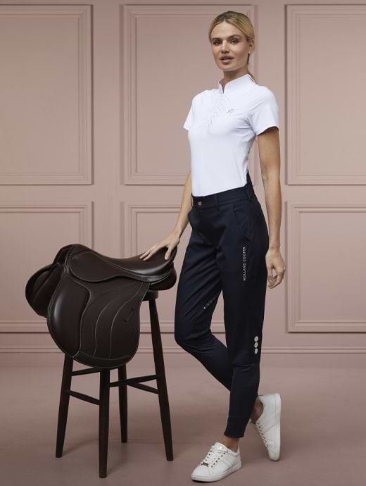 Holland Cooper Riding Shell Trousers Ink Navy