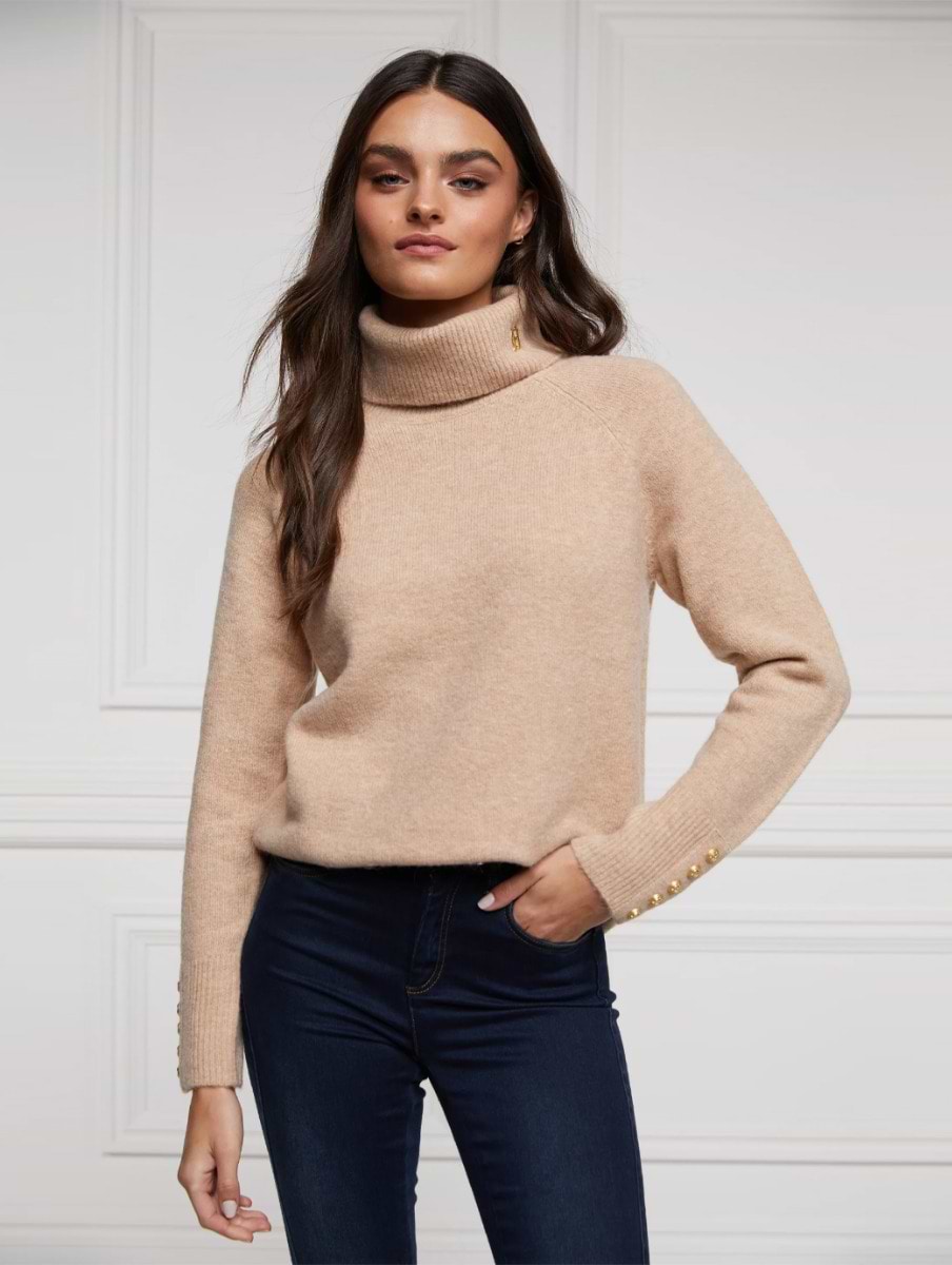 Holland Cooper Tori Knit Light Camel