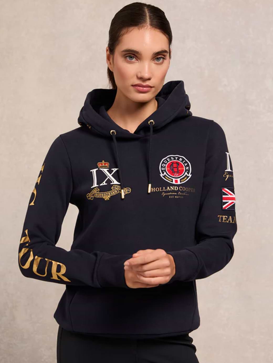 Holland Cooper Women's Team Hoodie Navy
