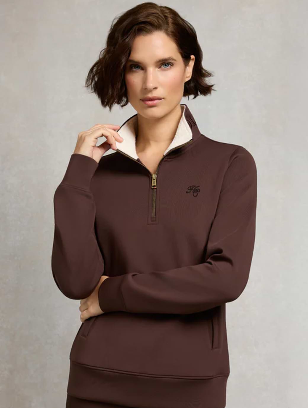 Holland Cooper Women's Training Henley Walnut
