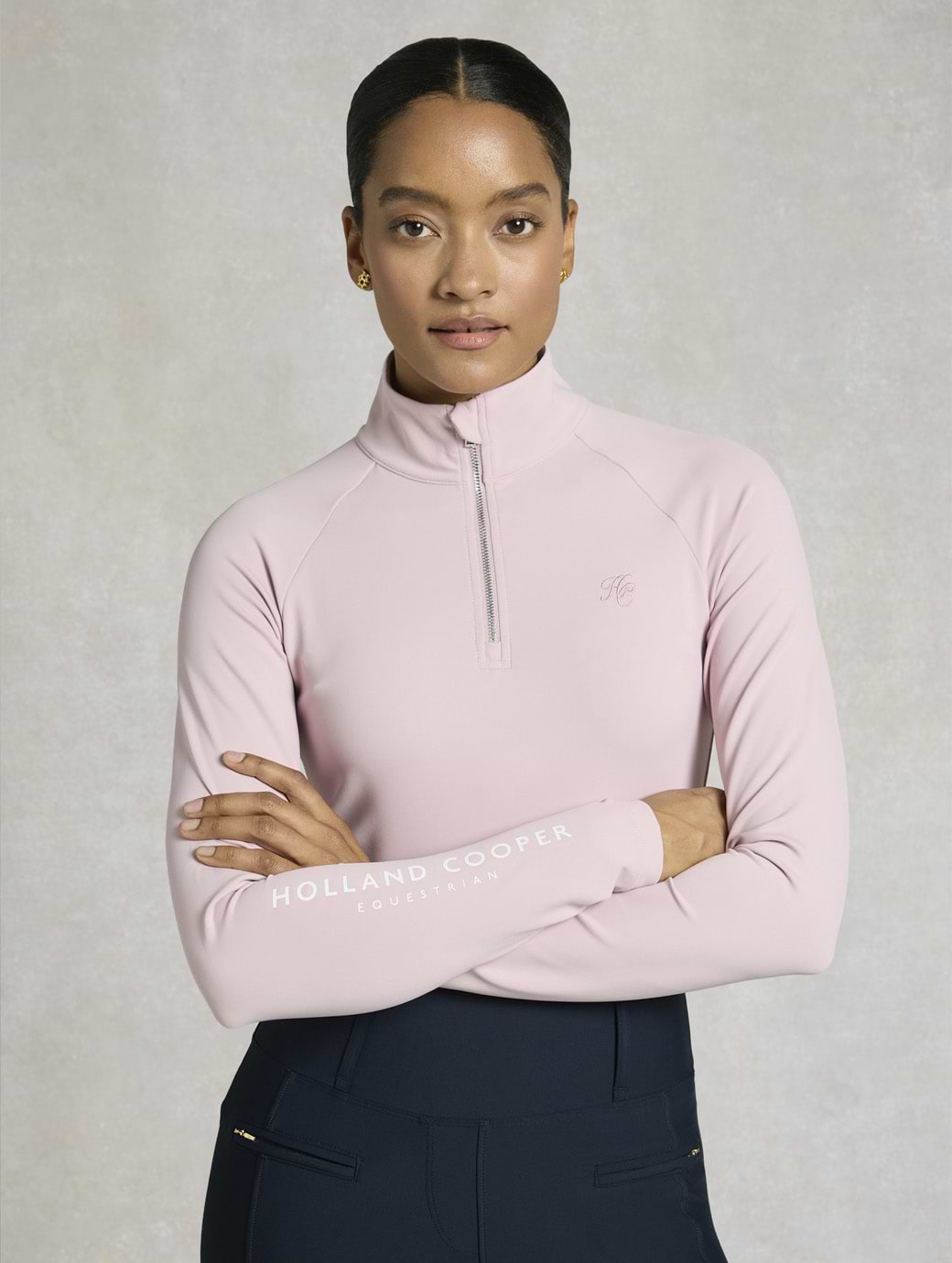 Holland Cooper Women's Chiltern Base Layer Dawn Pink