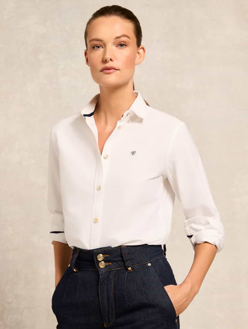 Holland Cooper Women's Oxford Shirt White
