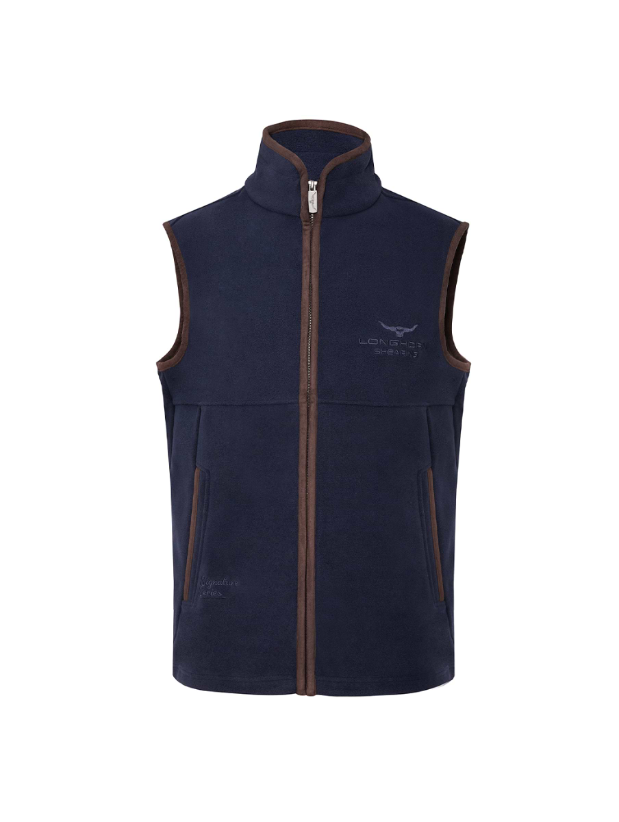 Horner Shearing Longhorn Gilet Oxford Navy