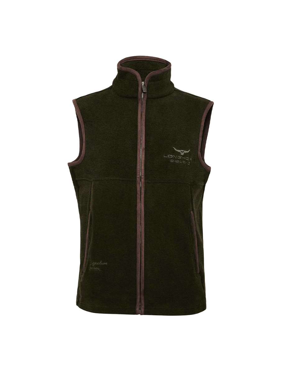Horner Shearing Longhorn Gilet Wessex Dark Green