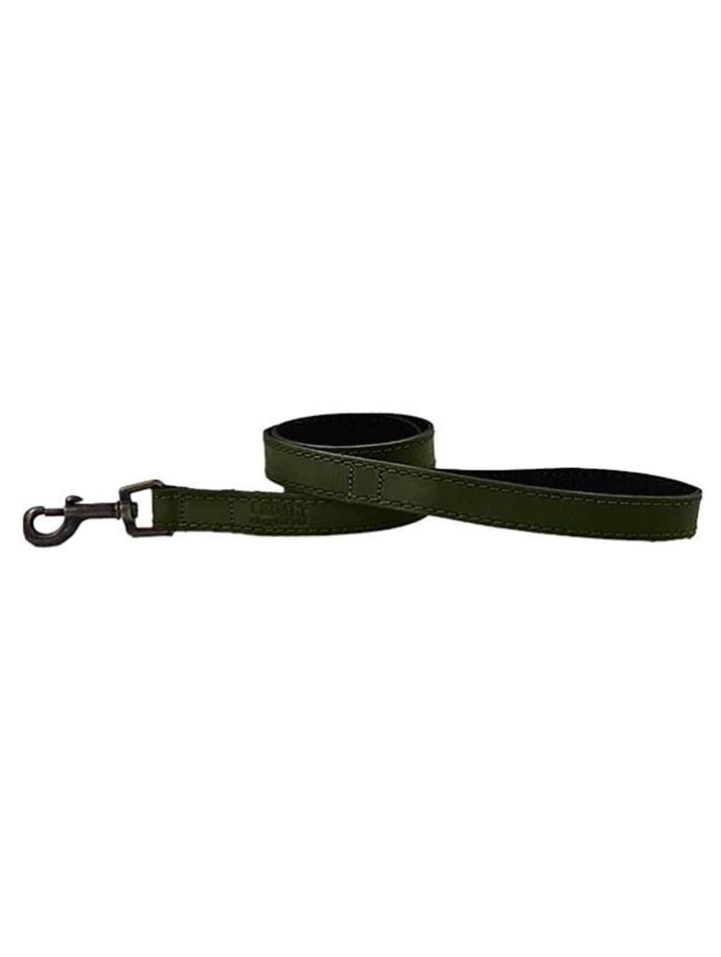 HugglePets Leather Dog Lead Khaki