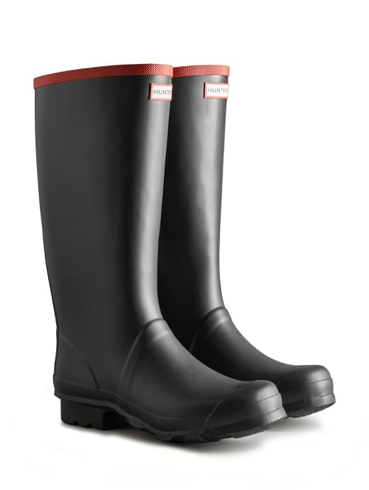Hunter Argyll Full Knee Wellington Boots Black