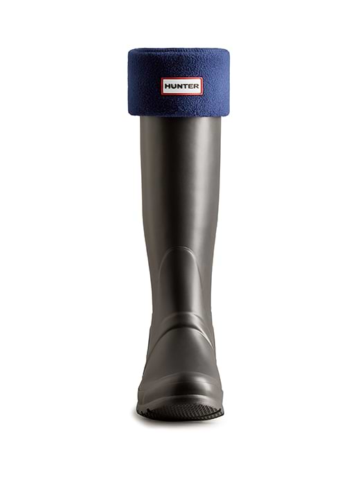 Hunter Fleece Tall Boot Sock Navy
