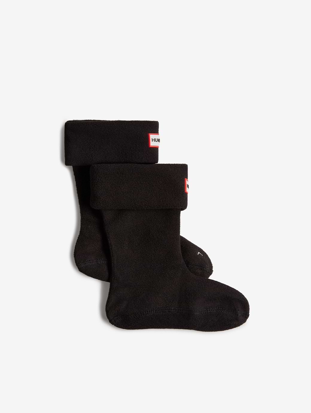 Hunter Kids Fleece Boot Sock Black