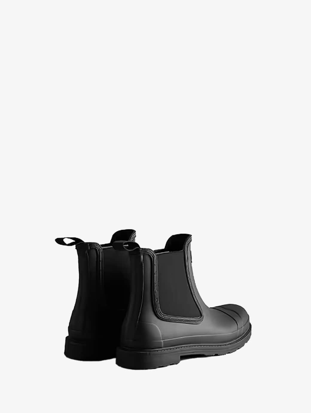 Hunter Men s Commando Chelsea Boot Black