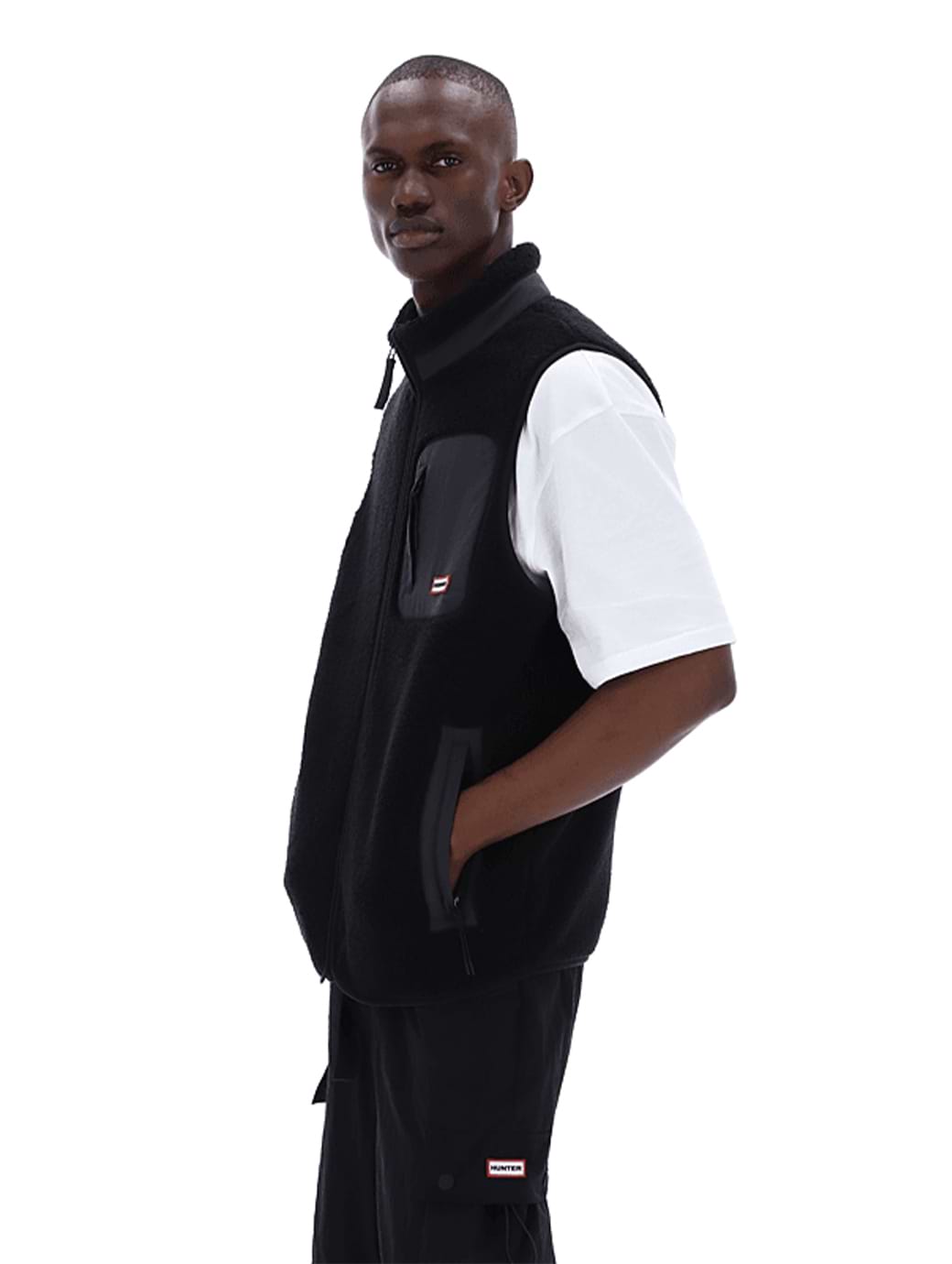 Hunter Men's Westhill Borg Fleece Gilet Black
