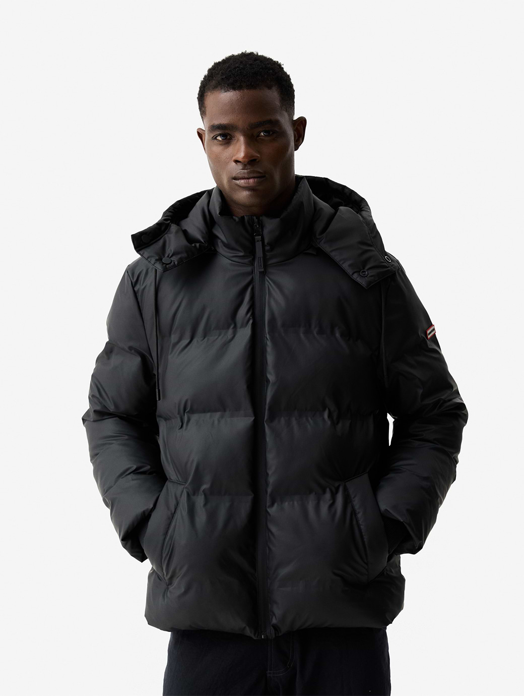 Hunter Men's Wiley Sonic Welded PU Puffer Jacket Black