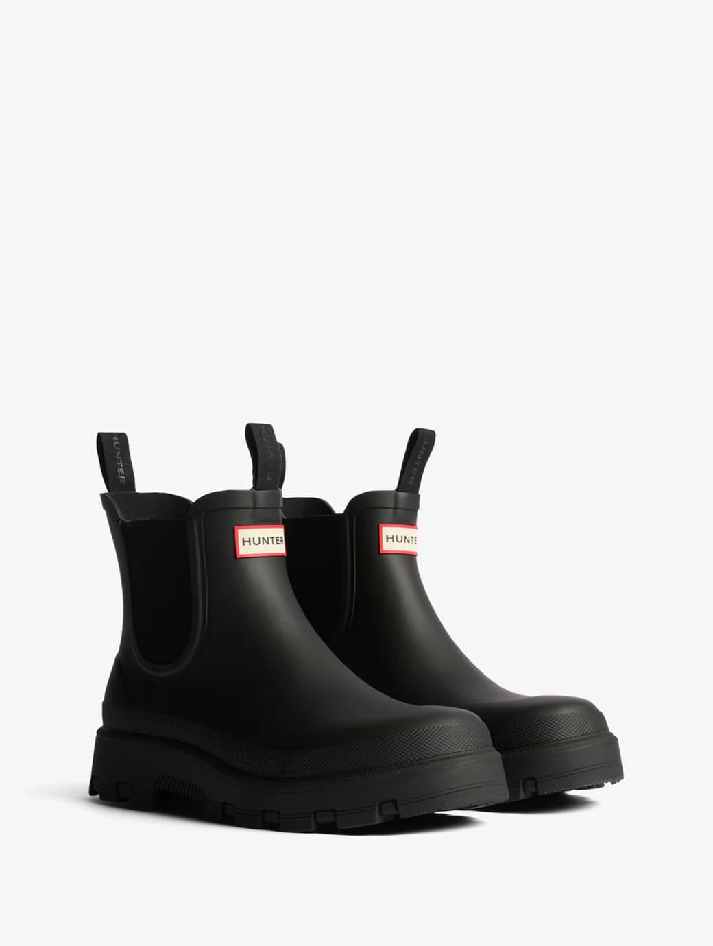 Hunter Unisex Elements Elastic Chelsea Boot Black