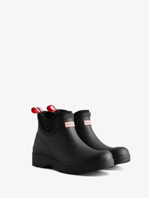 Women in hunter boots shop