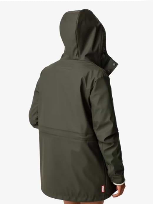 Hunter olive rain mac new arrivals