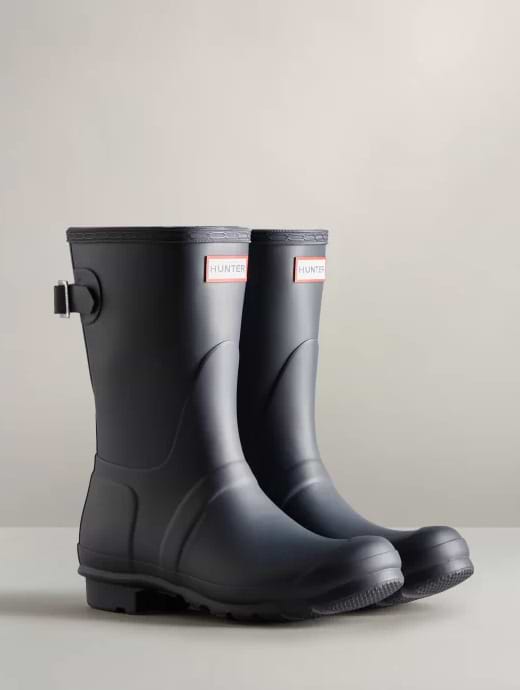 Hunter short adjustable rain boots hot sale