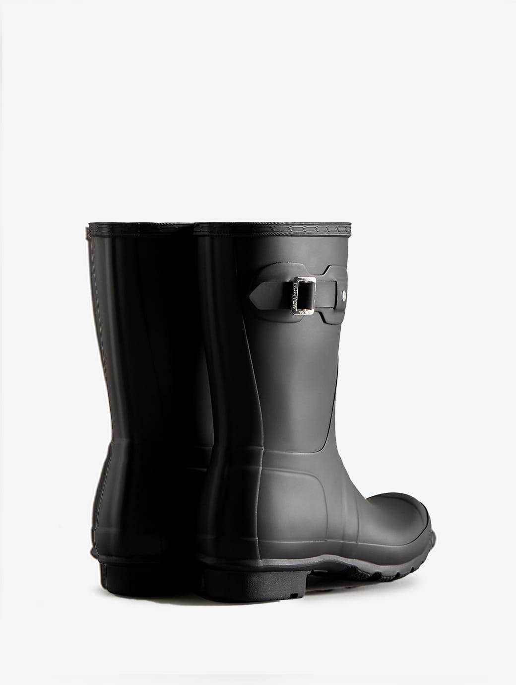 Short black hunter boots sale outlet