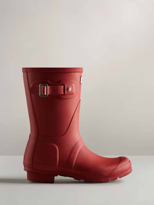 Hunter Women s Original Short Boot Military Red