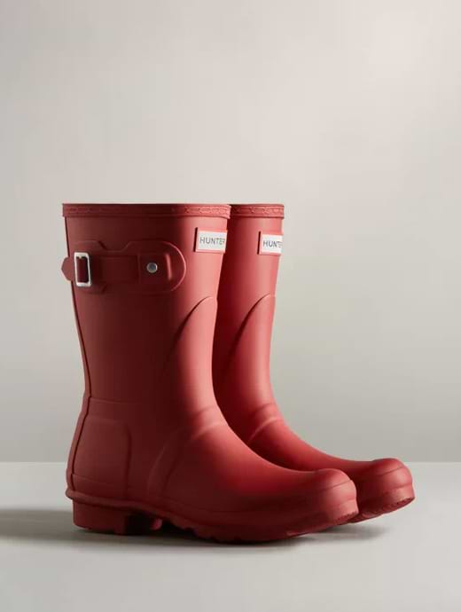 Hunter Women s Original Short Boot Military Red