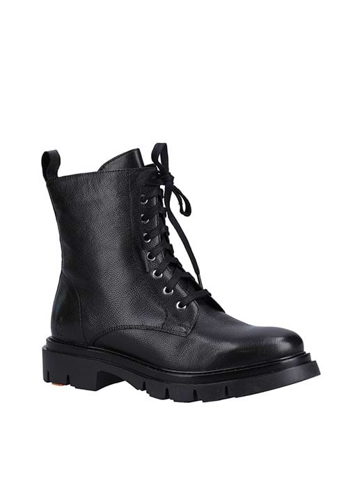 Hush Puppies Women's Rhea Lace Up Ankle Boot Black