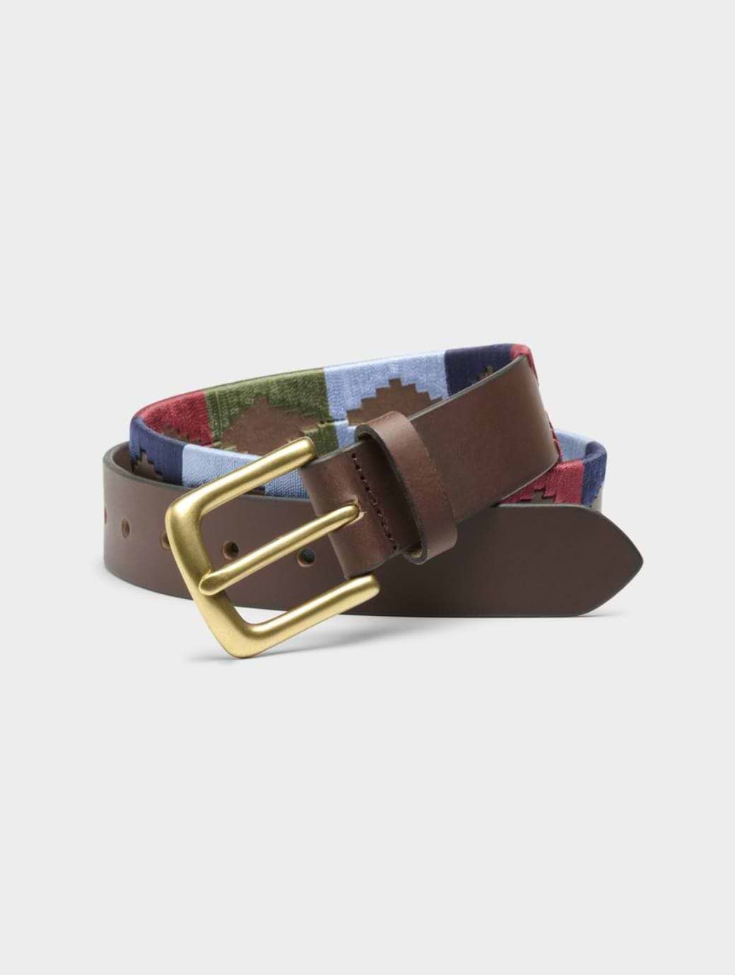 Ibex 35mm Polo Belt Burgundy/Navy/Baby Blue/Khaki