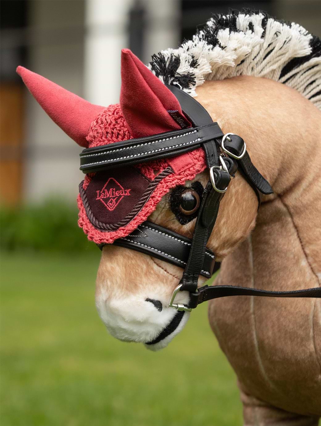 LeMieux Toy Pony Fly Hood Cranberry