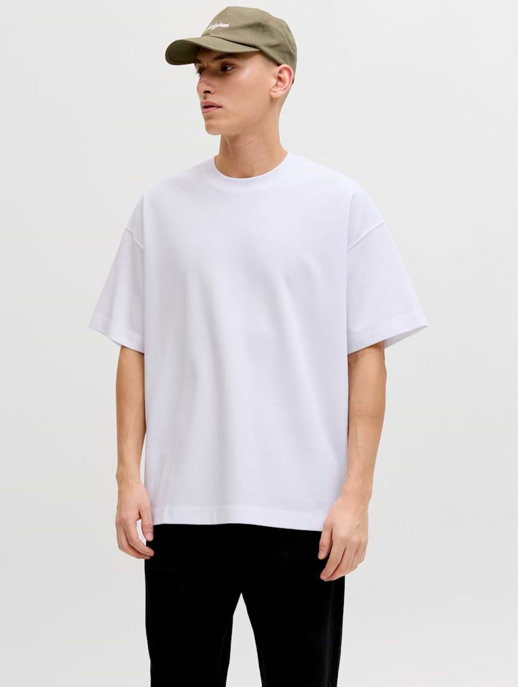 Jack & Jones Men's Barron Short Sleeve O-Neck Tee White