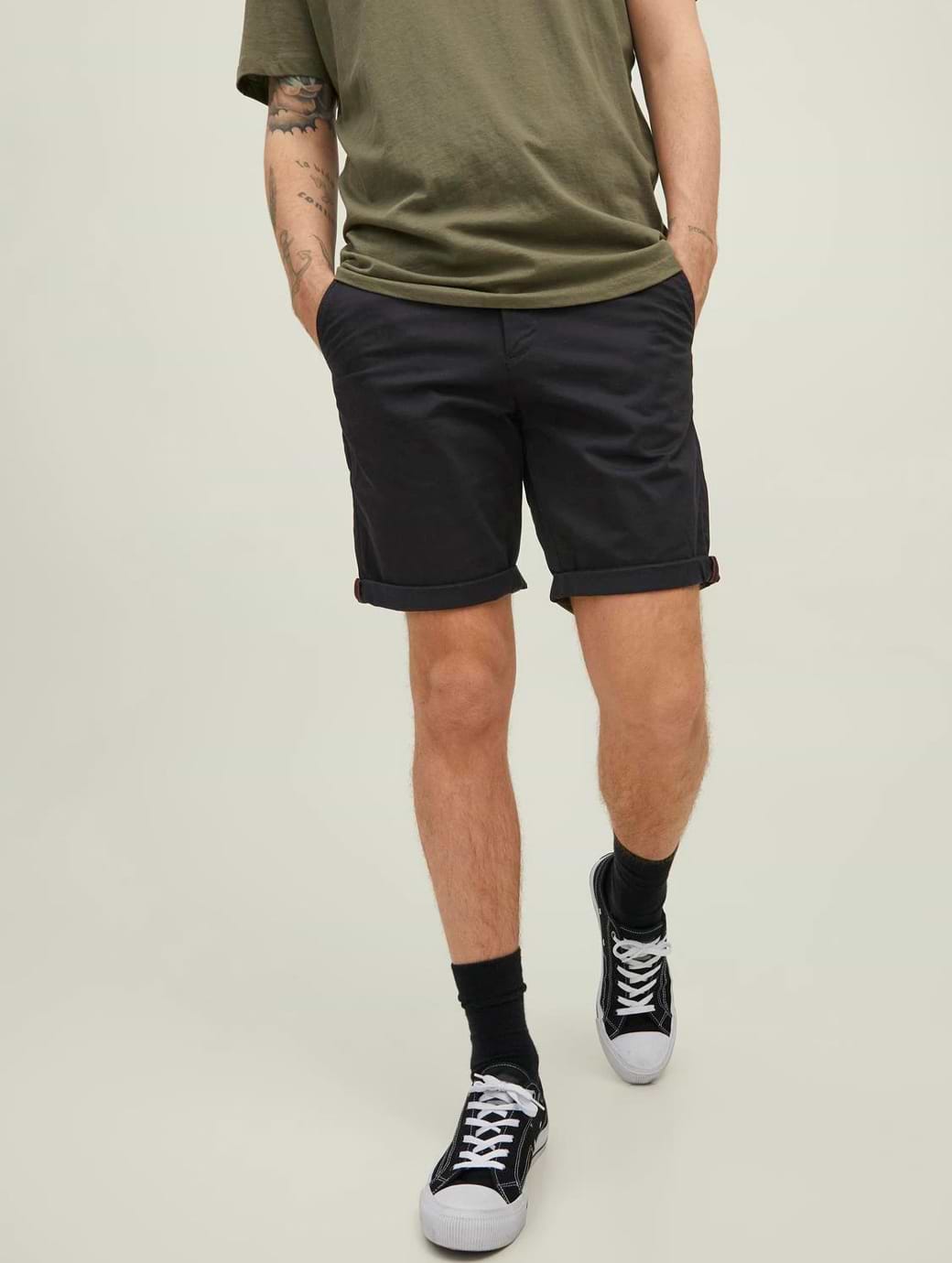 Jack & Jones Bowie Solid Straight Shorts Black