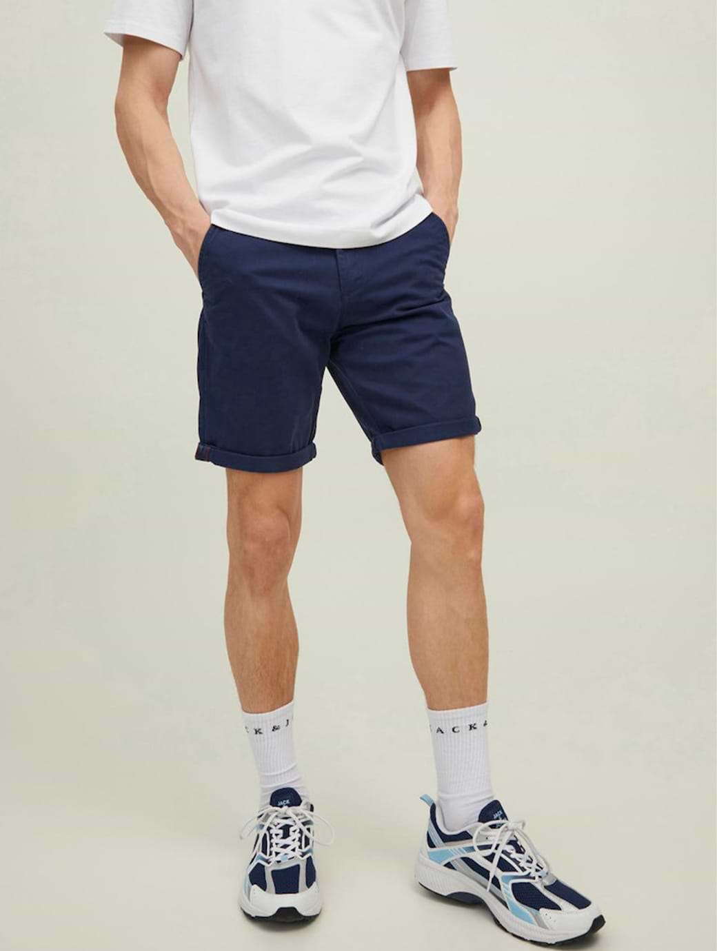 Jack & Jones Bowie Solid Straight Shorts Navy Blazer