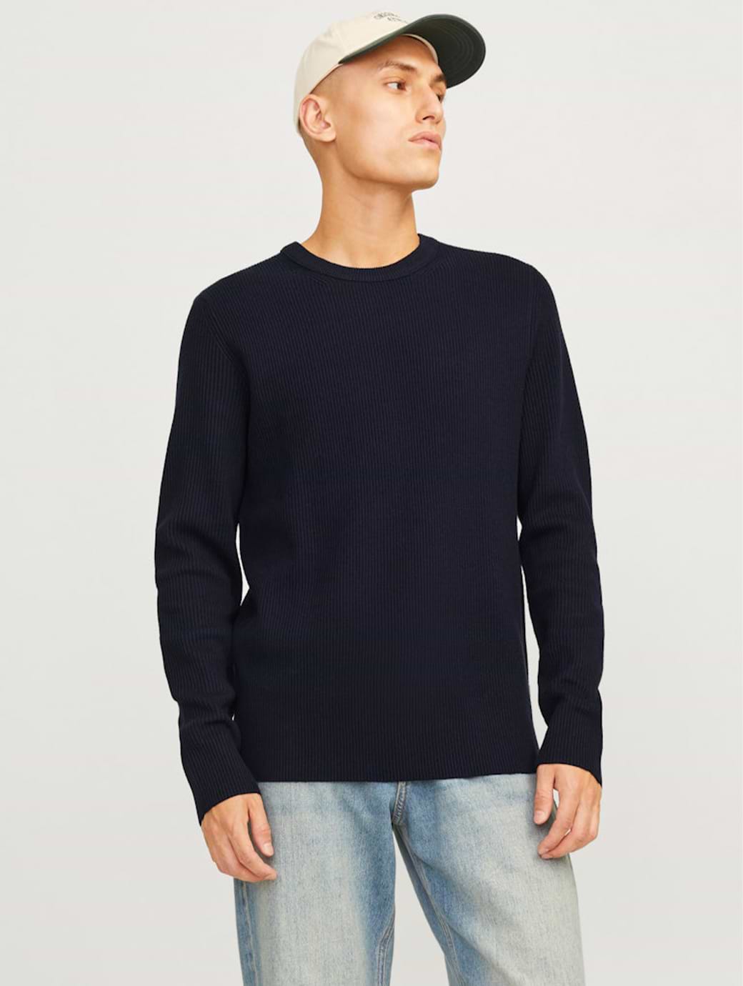 Jack & Jones Essentials Men's Perfect Knit Crew Neck Sky Captain