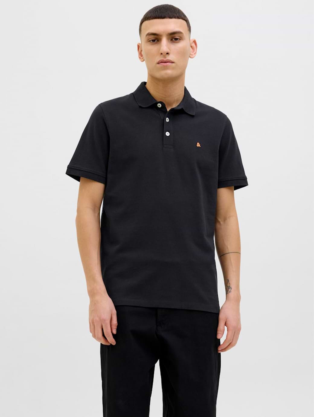 Jack & Jones Essentials Paulos Short Sleeve Polo Black Classic