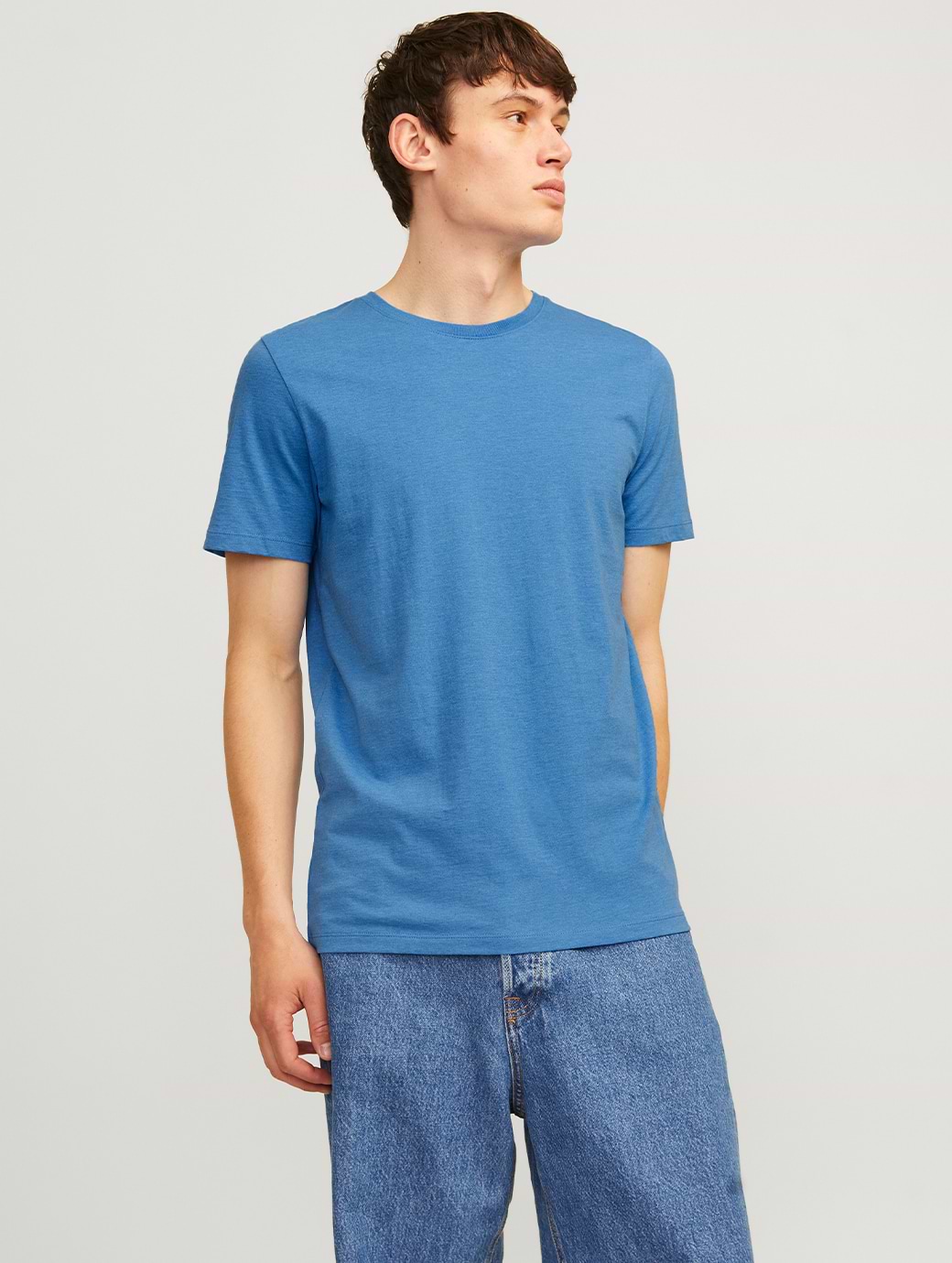 Jack & Jones Essentials Short Sleeve Tee French Blue Melange