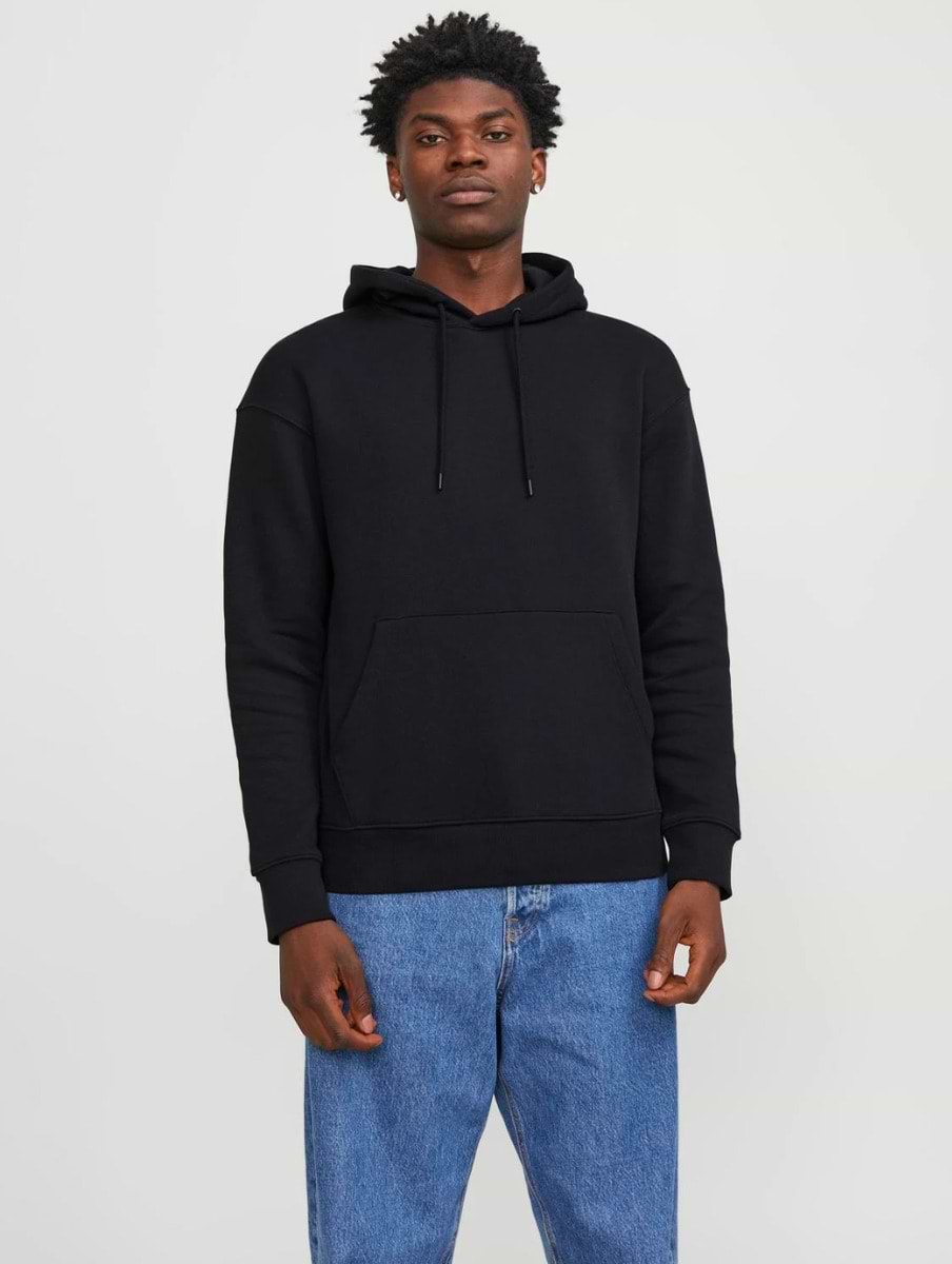 Jack & Jones Essentials Star Hooded Sweat Black