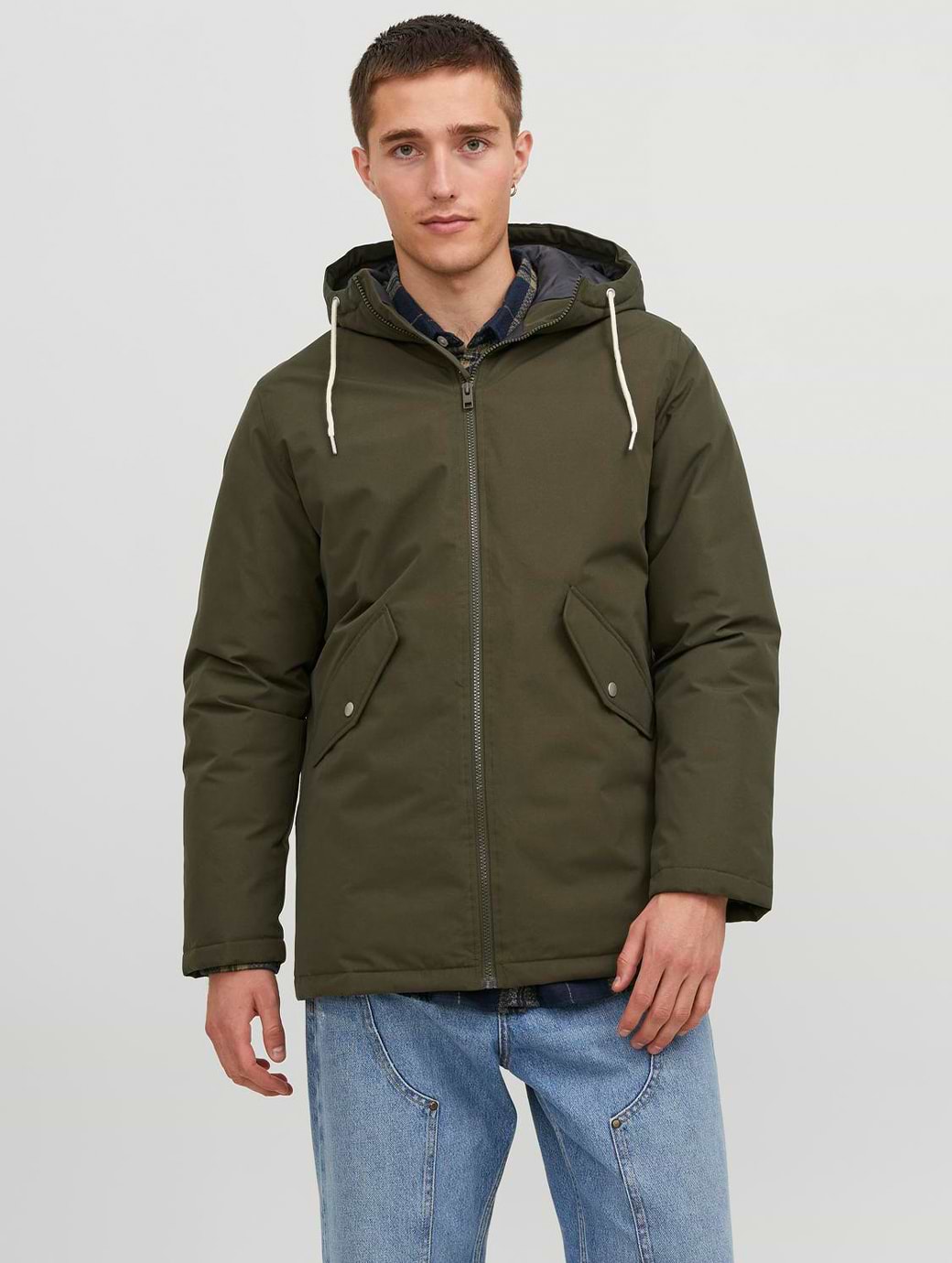 Jack & Jones Loop Parka Jacket Forest Night