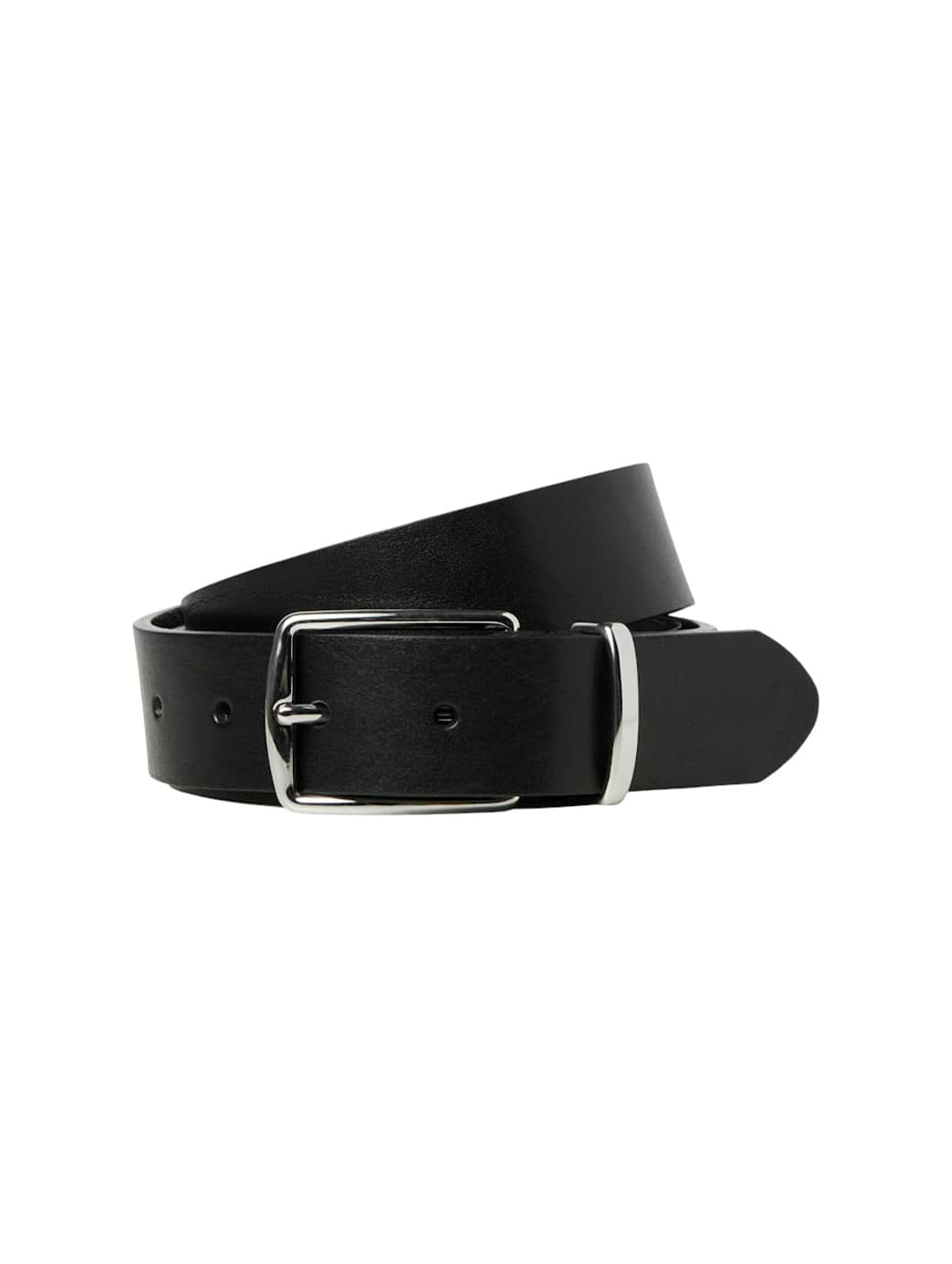 Jack & Jones Men's Prague Leather Belt Black