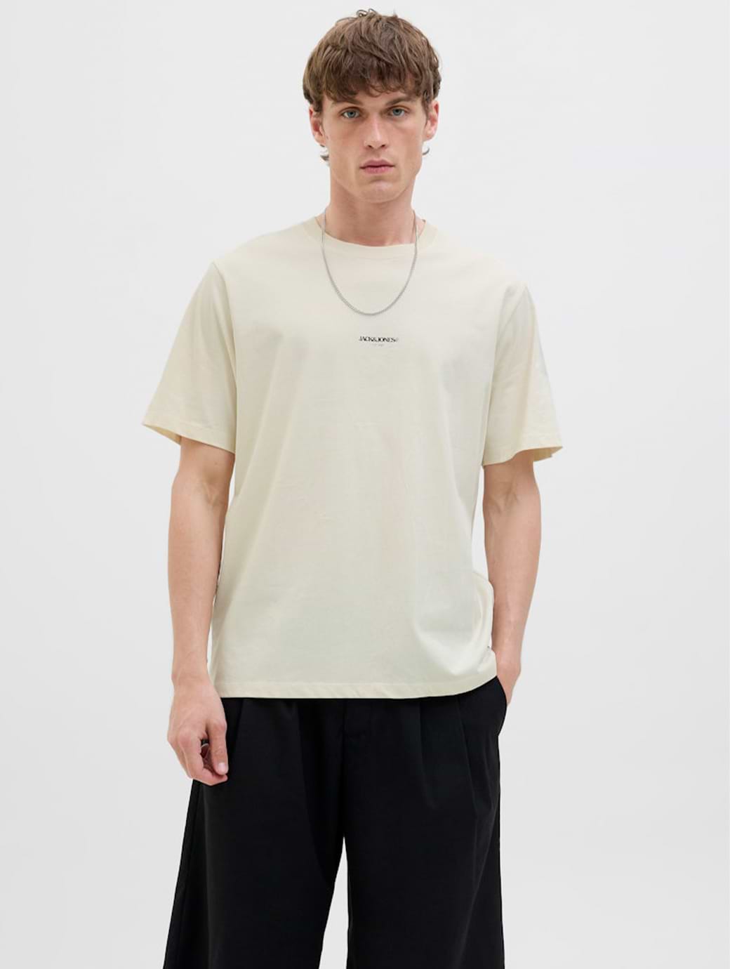 Jack & Jones Originals Tavira Poster Short Sleeve Crew Neck Tee Antique White