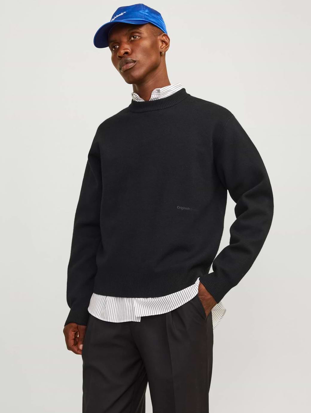 Jack & Jones Originals Vesterbro Crew Neck Knit Black