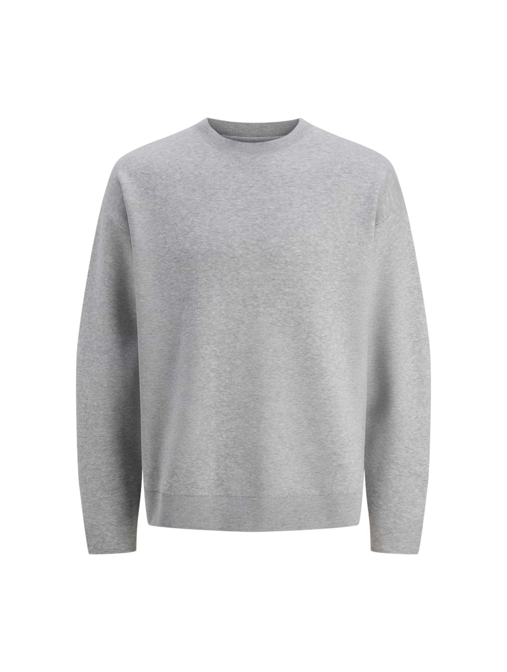 Jack & Jones Premium Men's Bradfort Crew Neck Knit Light Grey Melange