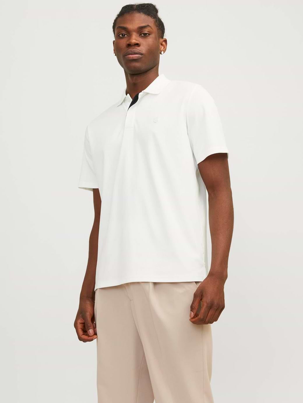 Jack & Jones Premium Rodney Short Sleeve Polo Cloud Dancer
