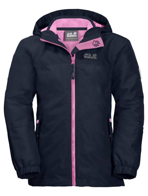 Jack Wolfskin Girls Iceland 3in1 Jacket Midnight Blue