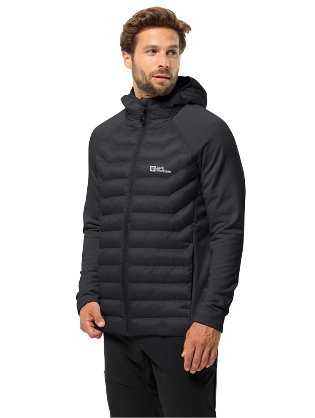 Jack Wolfskin Men's Routeburn Pro Hybrid Jacket Black