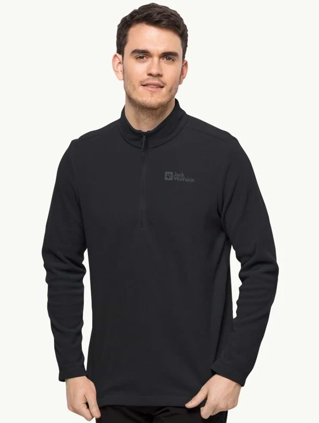 Jack Wolfskin Men's Taunus Half Zip Jumper Black