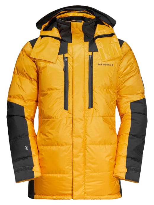 Jack Wolfskin Men s The Cook Down Parka Jacket Burly Yellow XT