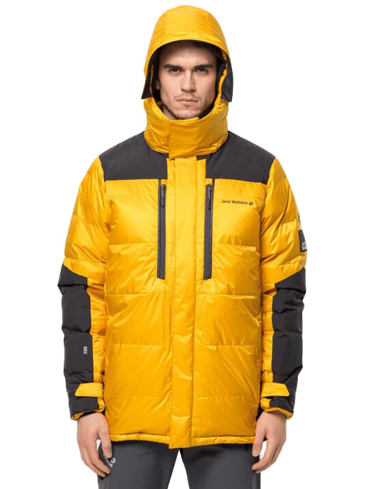 Jack Wolfskin Men s The Cook Down Parka Jacket Burly Yellow XT
