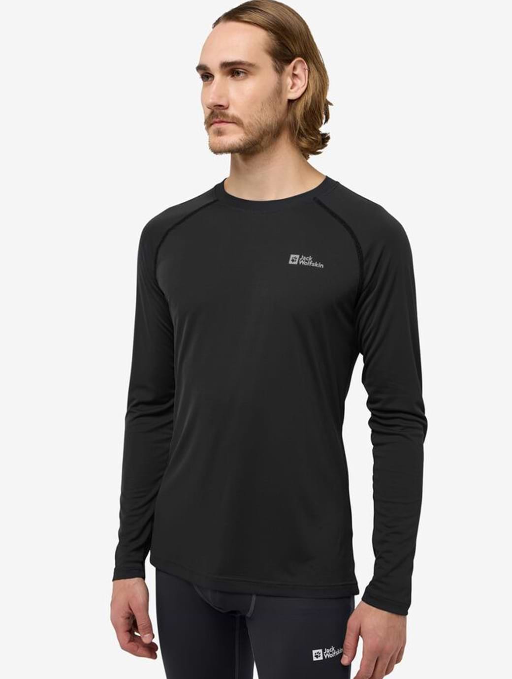 Jack Wolfskin Men's Infinite Light Long Sleeve Black