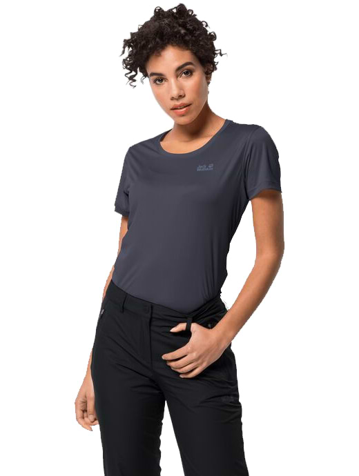 Jack Wolfskin Women's Tech Tee Graphite