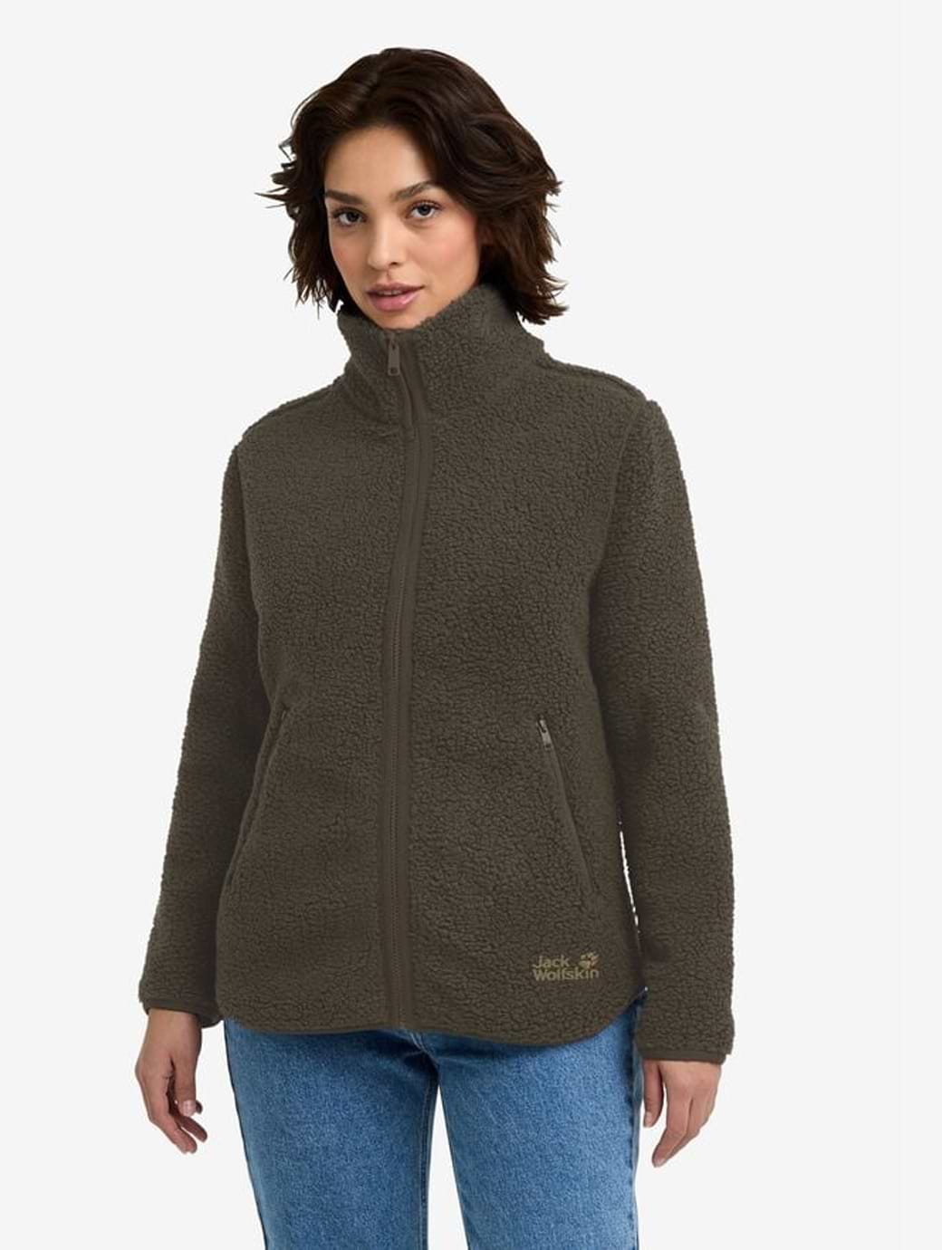 Jack Wolfskin Women's High Curl Jacket Obsidian Moss