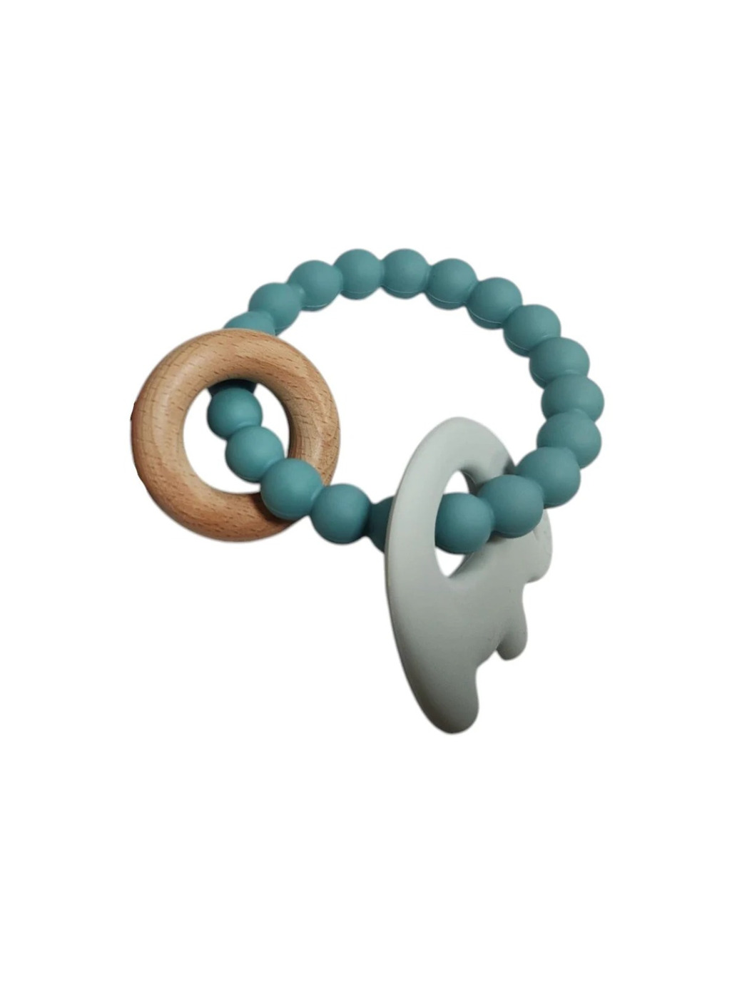 Jumini Elephant Teether Beads Ocean Blue