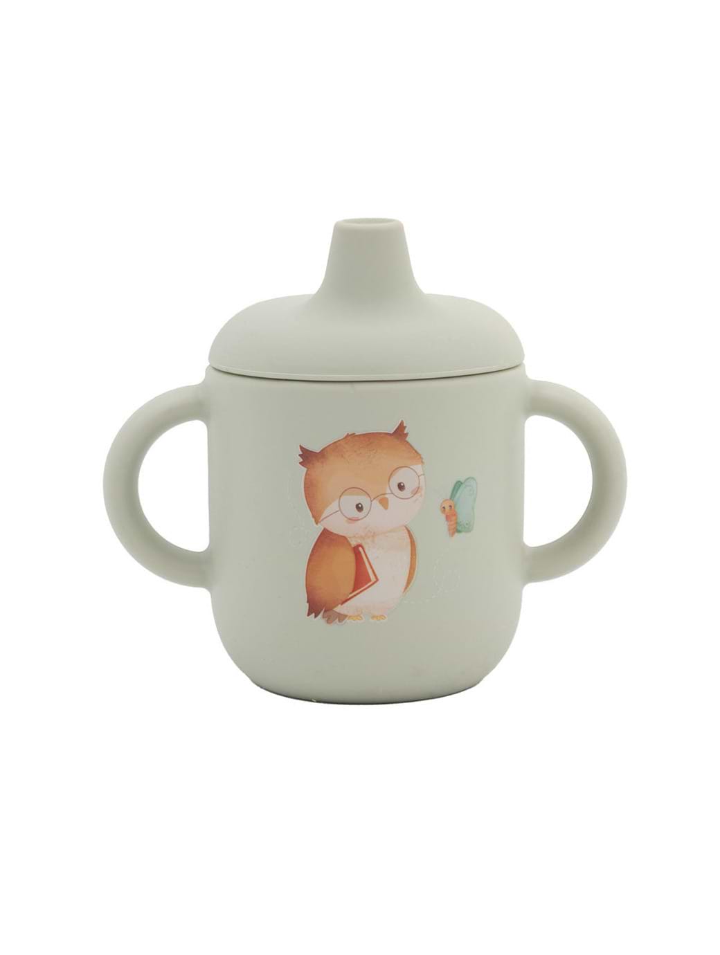 Jumini Silicone Sippy Cup - Owl Sage