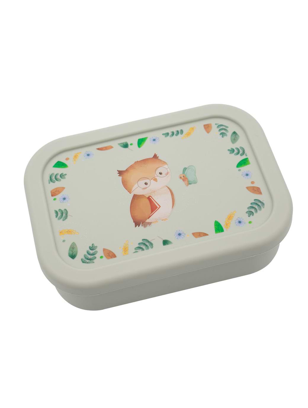 Jumini Silicone Bento Lunch Box - Owl Sage