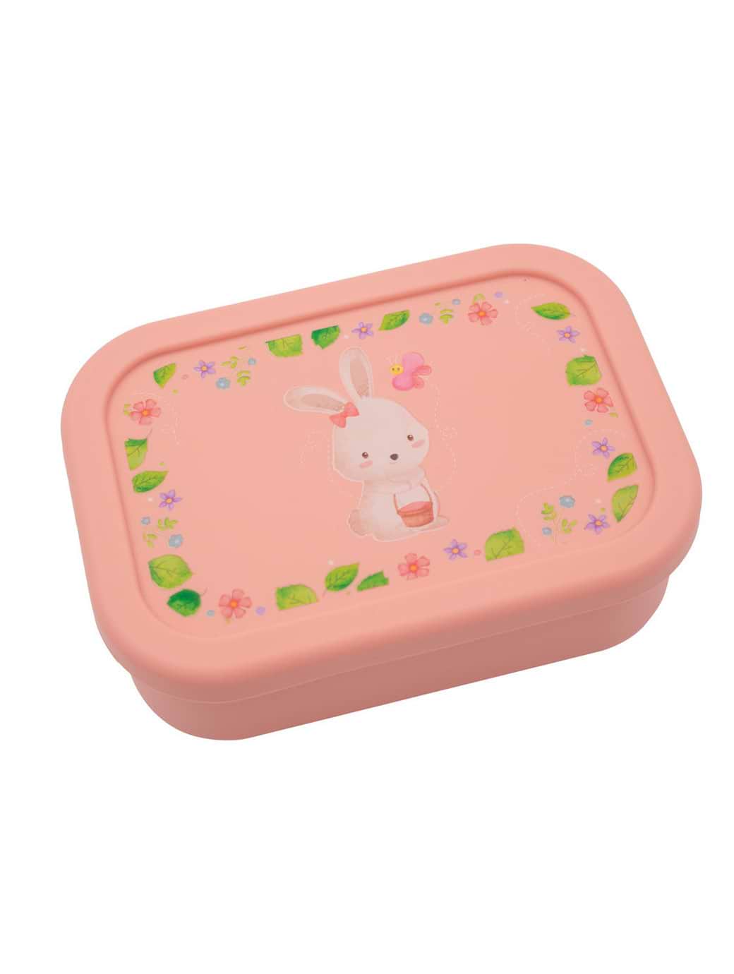 Jumini Silicone Bento Lunch Box - Bunny Pink